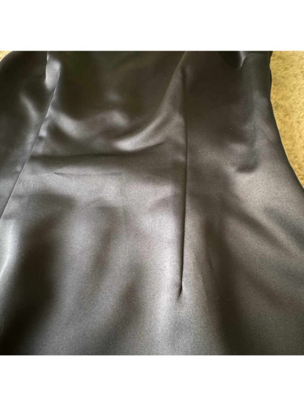 Evening Dress with Jacket Women's 10 Navy Blue Satin Sheath VTG MCM Design - USA - Picture 15 of 16